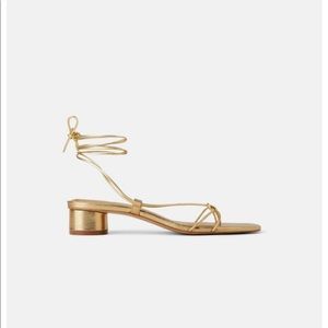 Zara leather strappy sandals